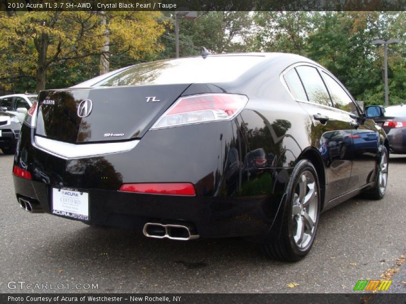 Crystal Black Pearl / Taupe 2010 Acura TL 3.7 SH-AWD