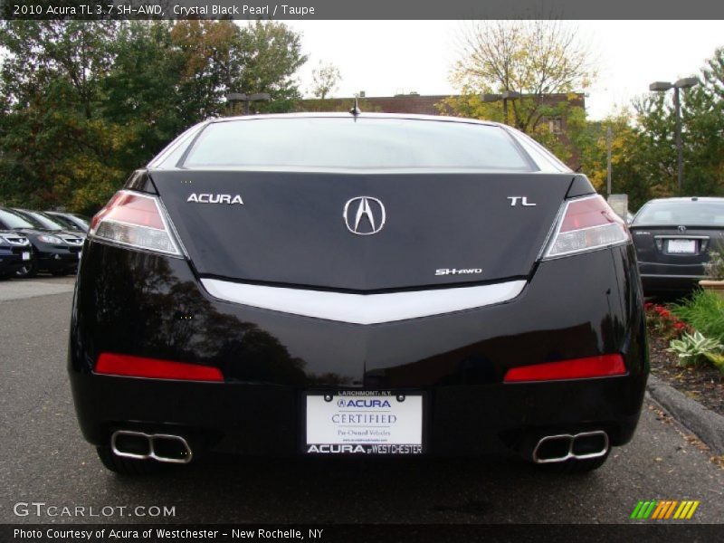 Crystal Black Pearl / Taupe 2010 Acura TL 3.7 SH-AWD