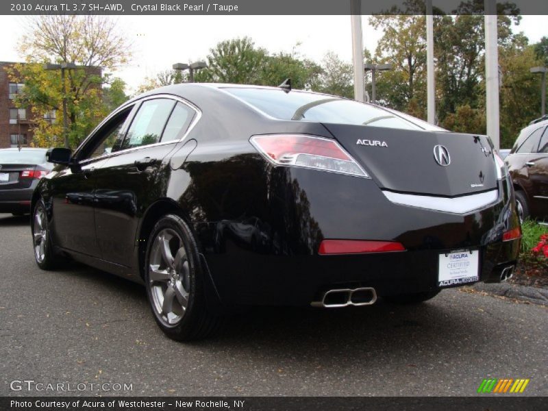 Crystal Black Pearl / Taupe 2010 Acura TL 3.7 SH-AWD
