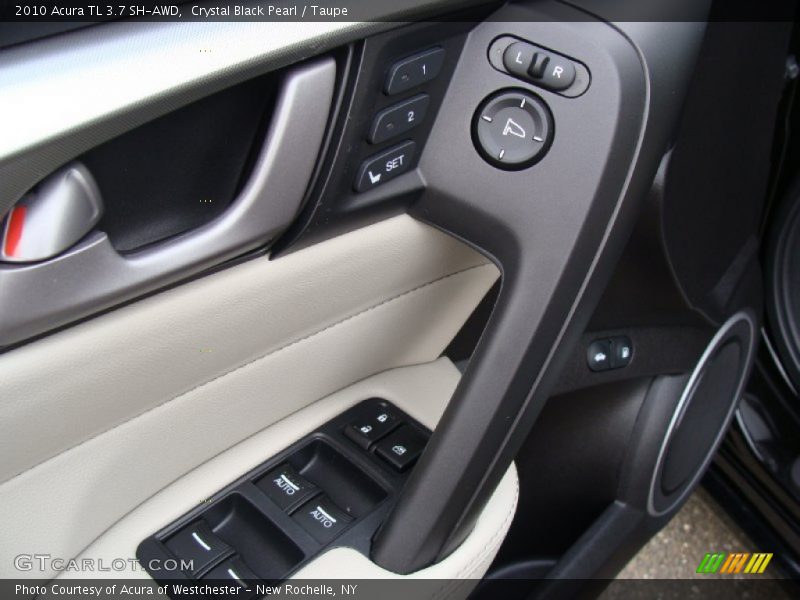 Crystal Black Pearl / Taupe 2010 Acura TL 3.7 SH-AWD