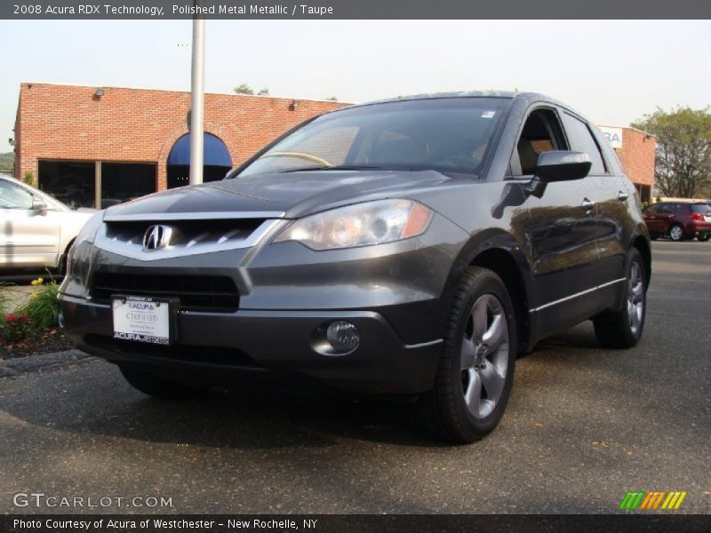 Polished Metal Metallic / Taupe 2008 Acura RDX Technology