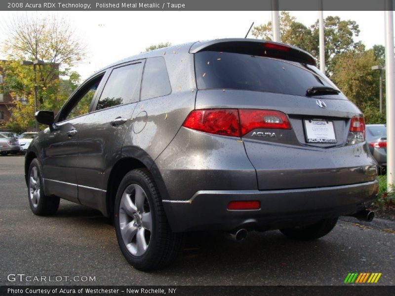 Polished Metal Metallic / Taupe 2008 Acura RDX Technology