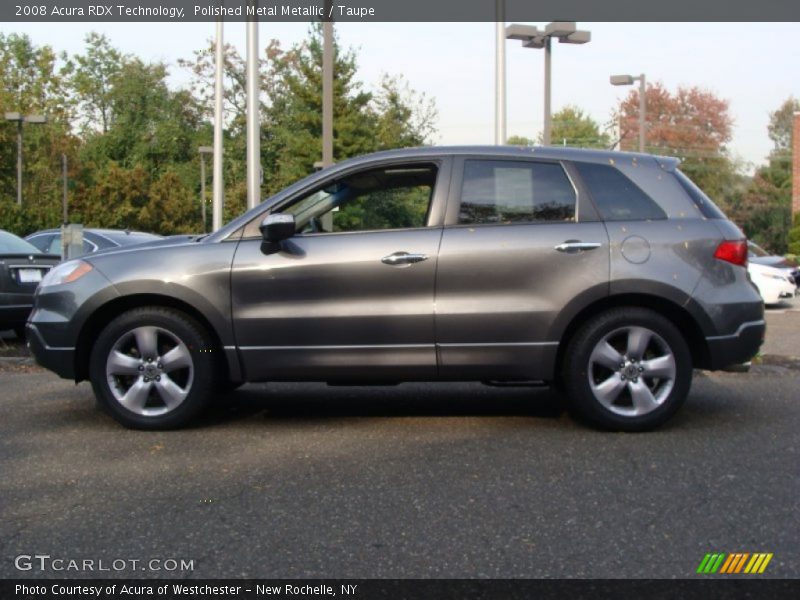 Polished Metal Metallic / Taupe 2008 Acura RDX Technology