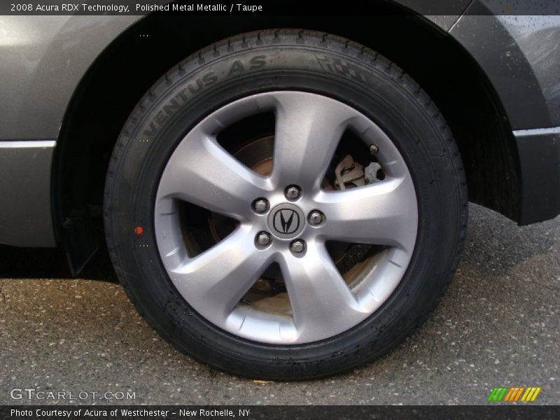 Polished Metal Metallic / Taupe 2008 Acura RDX Technology