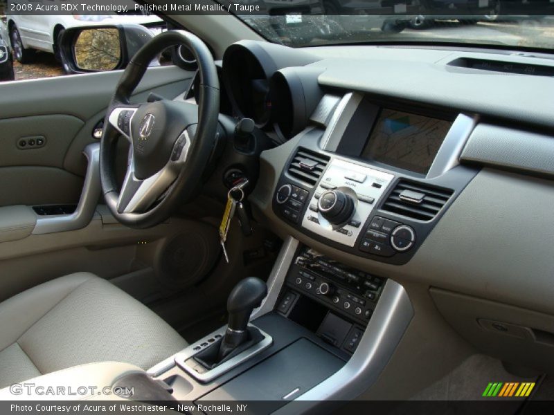 Polished Metal Metallic / Taupe 2008 Acura RDX Technology