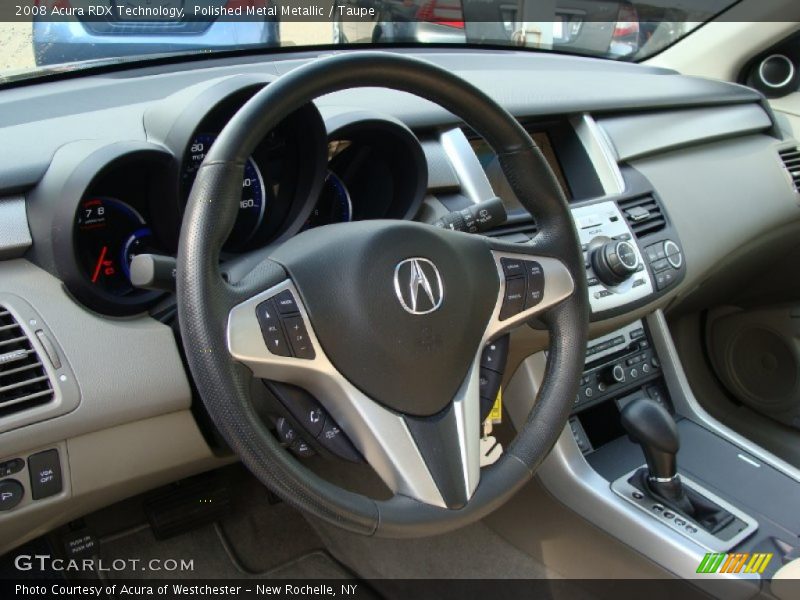Polished Metal Metallic / Taupe 2008 Acura RDX Technology