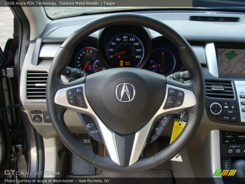 Polished Metal Metallic / Taupe 2008 Acura RDX Technology