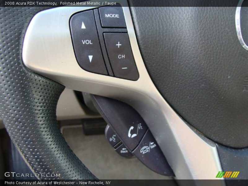 Polished Metal Metallic / Taupe 2008 Acura RDX Technology