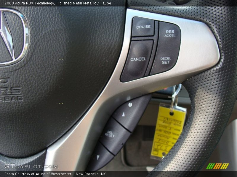Polished Metal Metallic / Taupe 2008 Acura RDX Technology