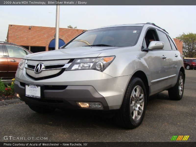 Billet Silver Metallic / Ebony 2009 Acura MDX Technology