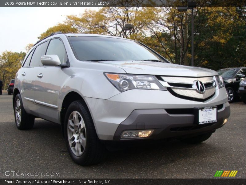 Billet Silver Metallic / Ebony 2009 Acura MDX Technology