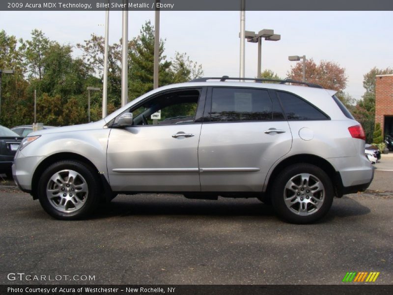 Billet Silver Metallic / Ebony 2009 Acura MDX Technology