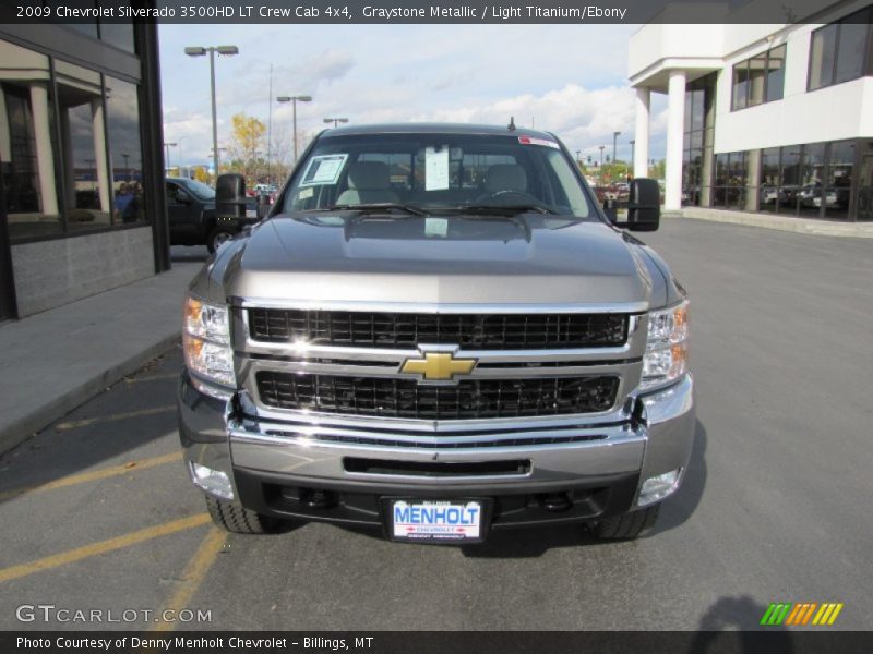 Graystone Metallic / Light Titanium/Ebony 2009 Chevrolet Silverado 3500HD LT Crew Cab 4x4
