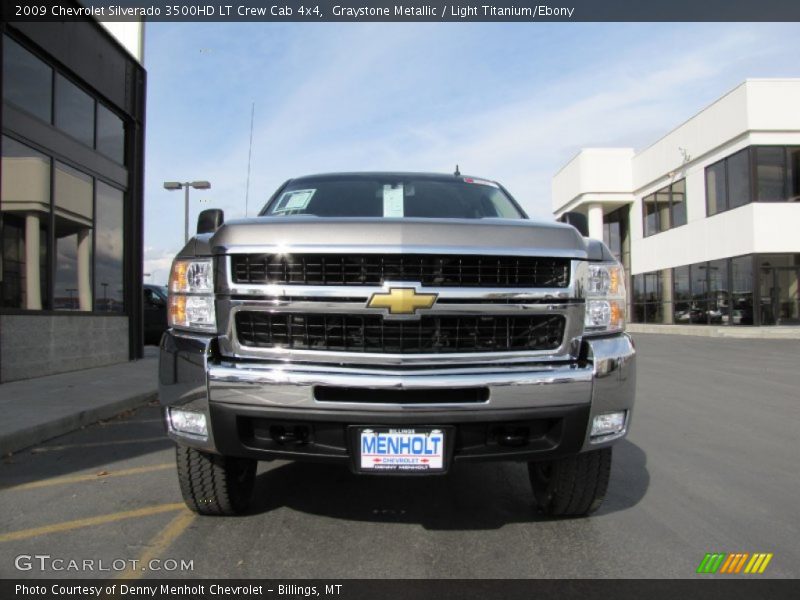 Graystone Metallic / Light Titanium/Ebony 2009 Chevrolet Silverado 3500HD LT Crew Cab 4x4