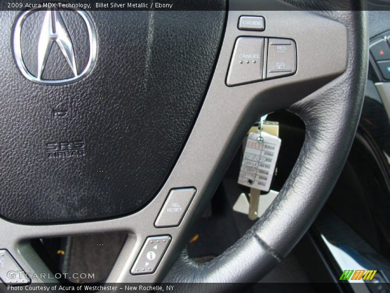 Billet Silver Metallic / Ebony 2009 Acura MDX Technology
