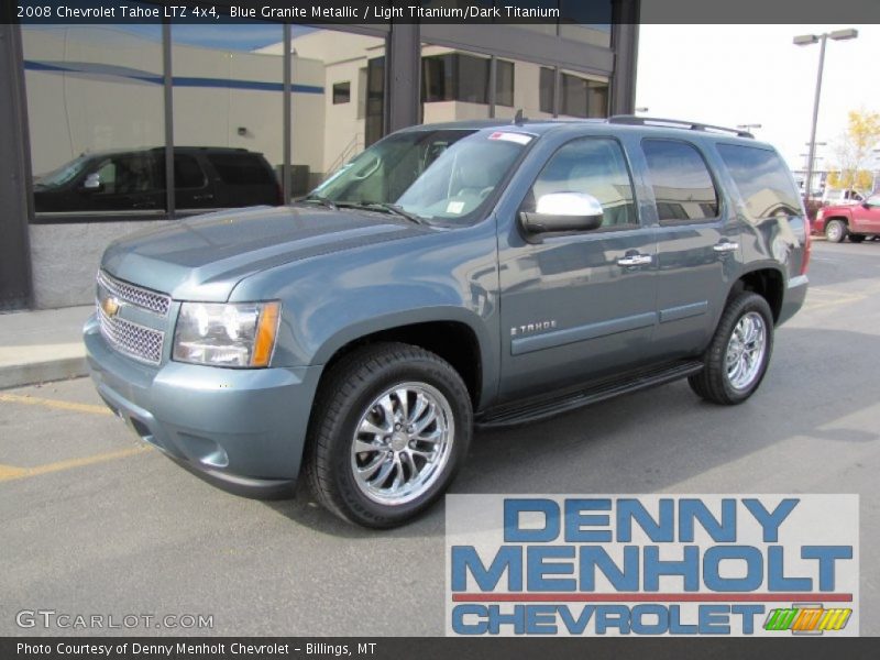 Blue Granite Metallic / Light Titanium/Dark Titanium 2008 Chevrolet Tahoe LTZ 4x4