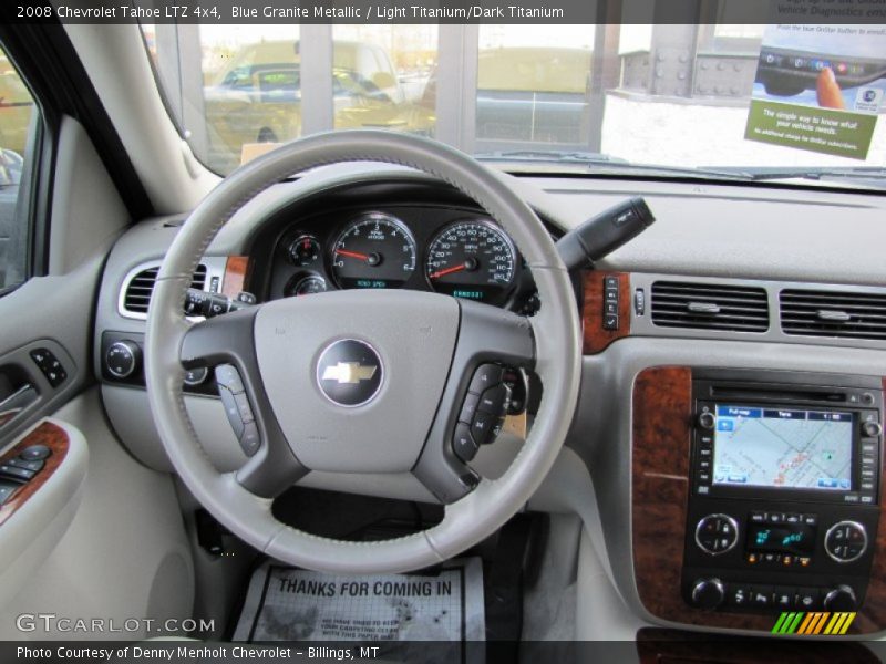 Blue Granite Metallic / Light Titanium/Dark Titanium 2008 Chevrolet Tahoe LTZ 4x4