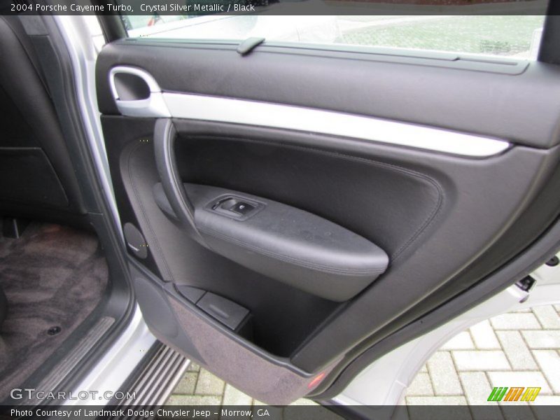 Crystal Silver Metallic / Black 2004 Porsche Cayenne Turbo