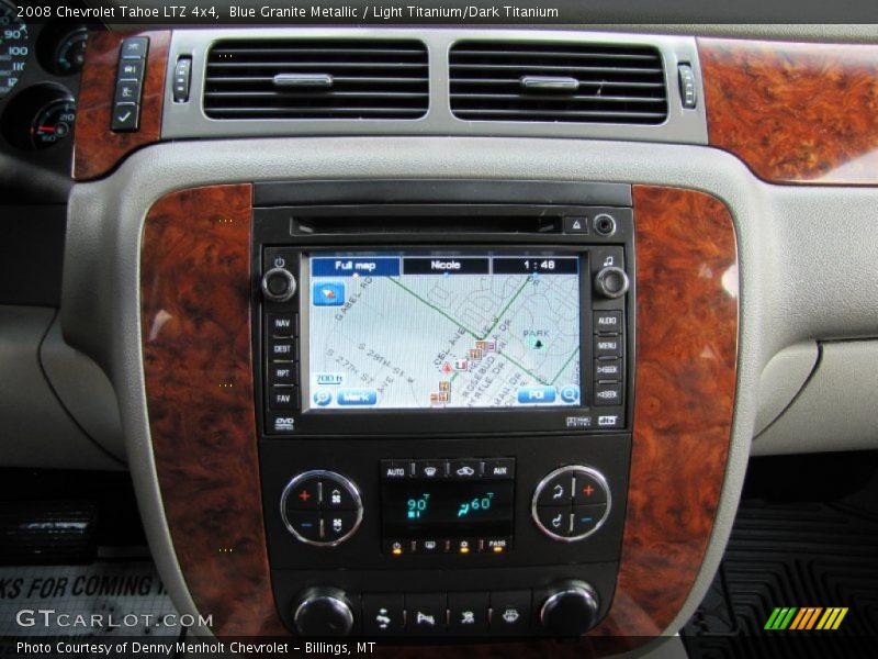 Blue Granite Metallic / Light Titanium/Dark Titanium 2008 Chevrolet Tahoe LTZ 4x4