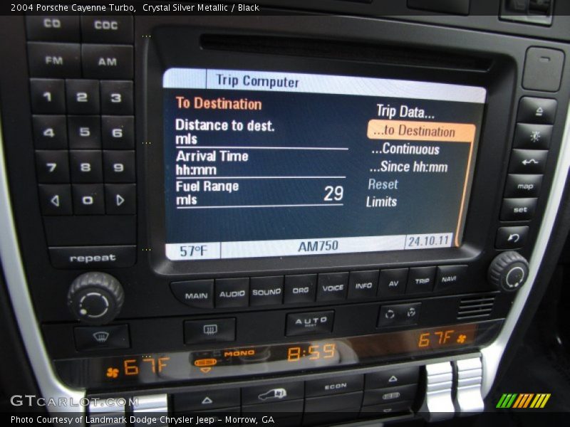 Controls of 2004 Cayenne Turbo