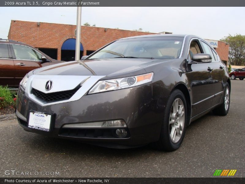 Grigio Gray Metallic / Parchment 2009 Acura TL 3.5
