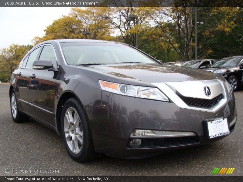 Grigio Gray Metallic / Parchment 2009 Acura TL 3.5