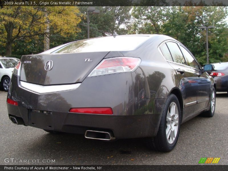 Grigio Gray Metallic / Parchment 2009 Acura TL 3.5