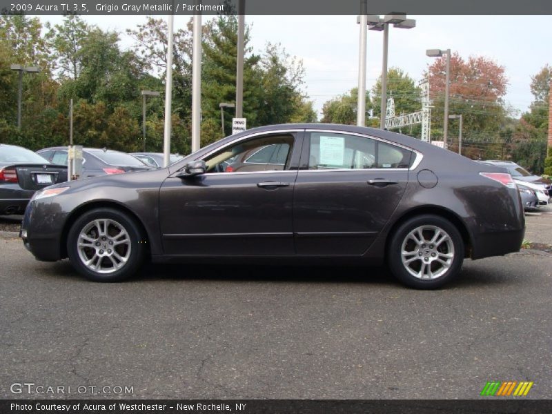 Grigio Gray Metallic / Parchment 2009 Acura TL 3.5