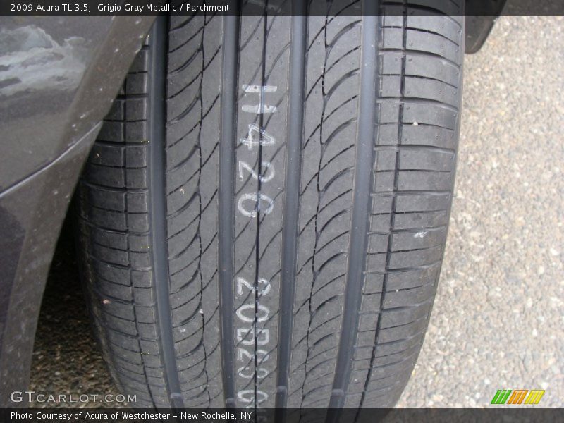 Grigio Gray Metallic / Parchment 2009 Acura TL 3.5