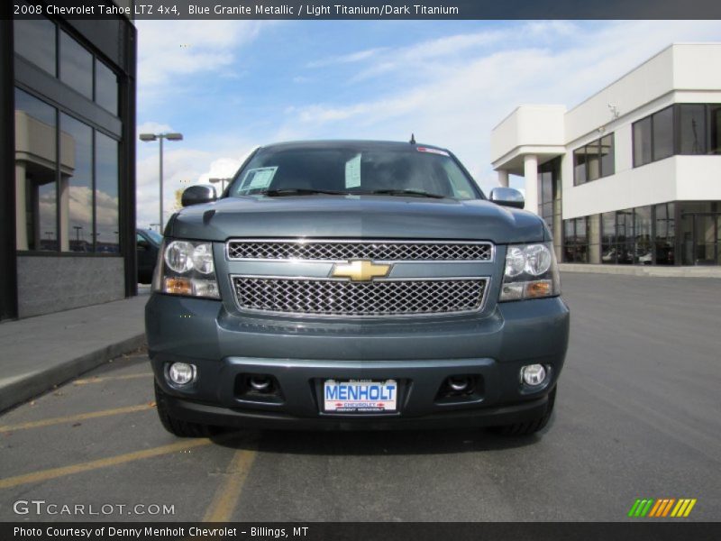 Blue Granite Metallic / Light Titanium/Dark Titanium 2008 Chevrolet Tahoe LTZ 4x4