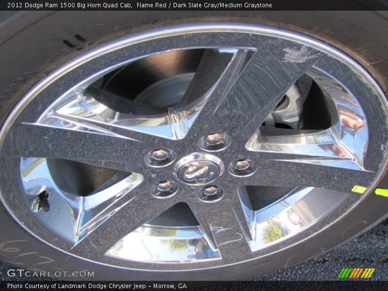 Flame Red / Dark Slate Gray/Medium Graystone 2012 Dodge Ram 1500 Big Horn Quad Cab