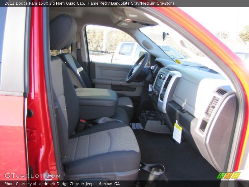 Flame Red / Dark Slate Gray/Medium Graystone 2012 Dodge Ram 1500 Big Horn Quad Cab