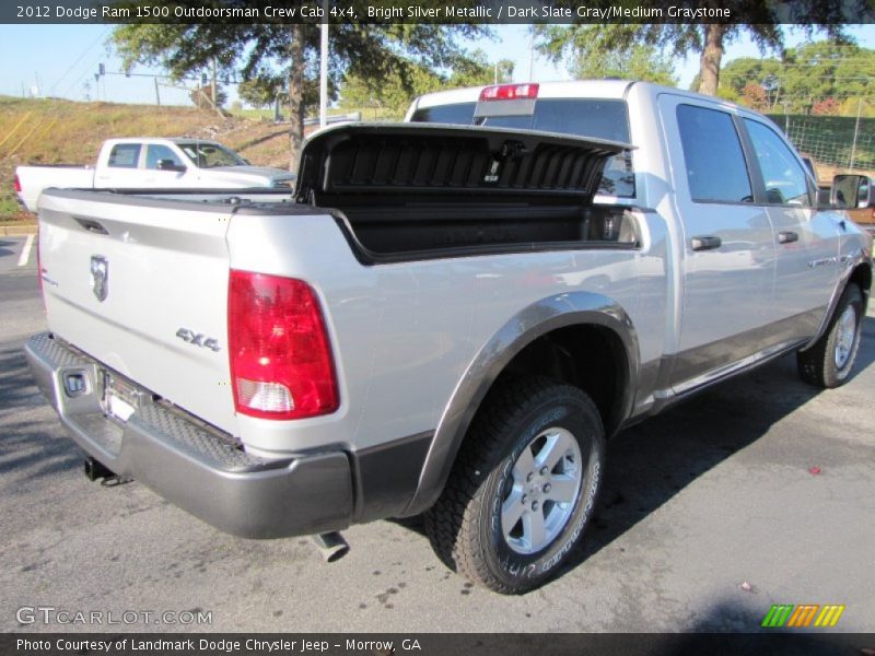 Bright Silver Metallic / Dark Slate Gray/Medium Graystone 2012 Dodge Ram 1500 Outdoorsman Crew Cab 4x4