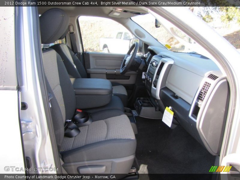 Bright Silver Metallic / Dark Slate Gray/Medium Graystone 2012 Dodge Ram 1500 Outdoorsman Crew Cab 4x4