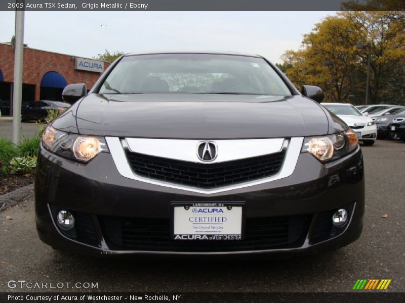 Grigio Metallic / Ebony 2009 Acura TSX Sedan