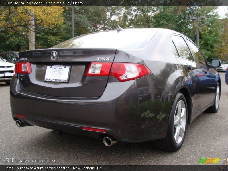Grigio Metallic / Ebony 2009 Acura TSX Sedan