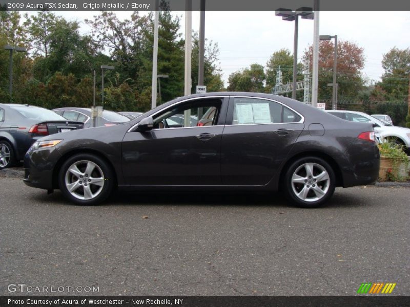 Grigio Metallic / Ebony 2009 Acura TSX Sedan