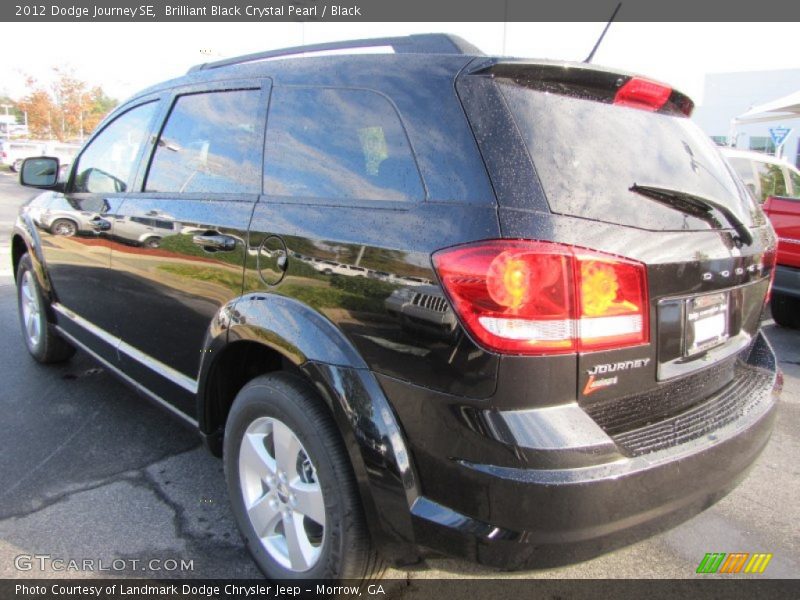 Brilliant Black Crystal Pearl / Black 2012 Dodge Journey SE