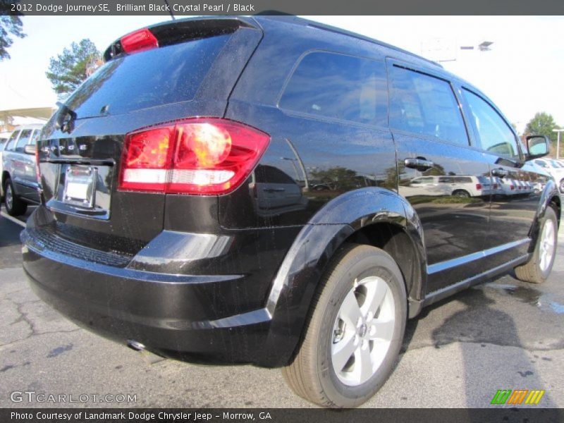 Brilliant Black Crystal Pearl / Black 2012 Dodge Journey SE
