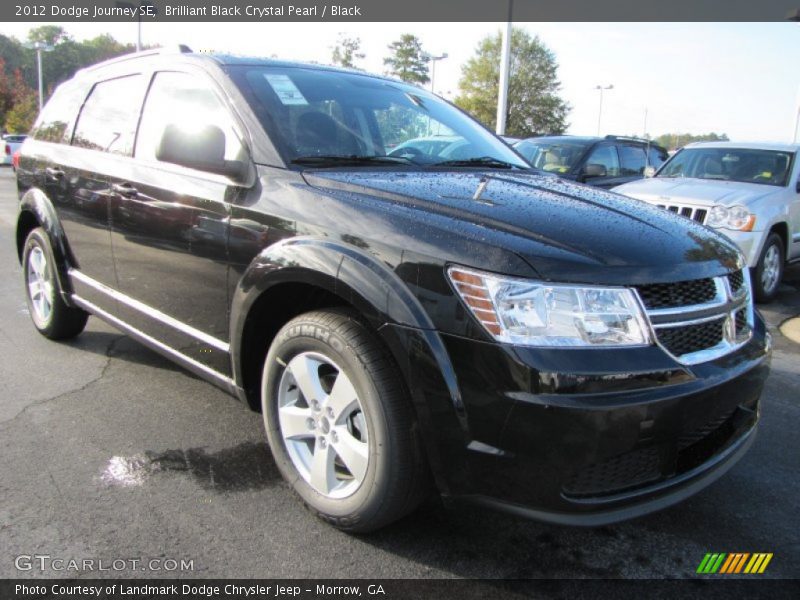 Brilliant Black Crystal Pearl / Black 2012 Dodge Journey SE