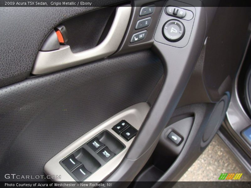 Grigio Metallic / Ebony 2009 Acura TSX Sedan