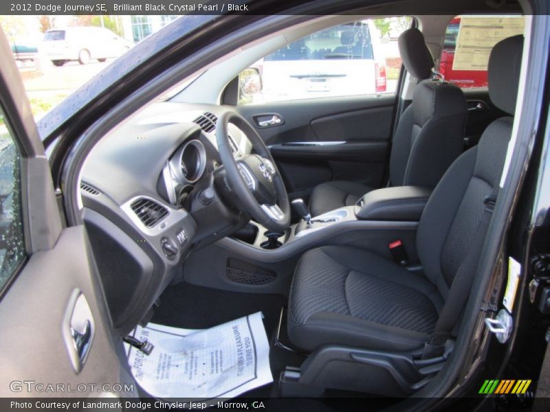 Brilliant Black Crystal Pearl / Black 2012 Dodge Journey SE