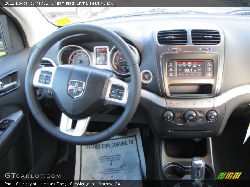 Brilliant Black Crystal Pearl / Black 2012 Dodge Journey SE