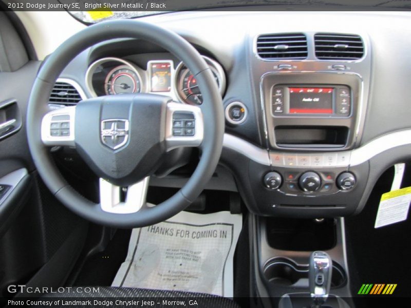 Bright Silver Metallic / Black 2012 Dodge Journey SE