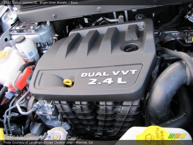 Bright Silver Metallic / Black 2012 Dodge Journey SE