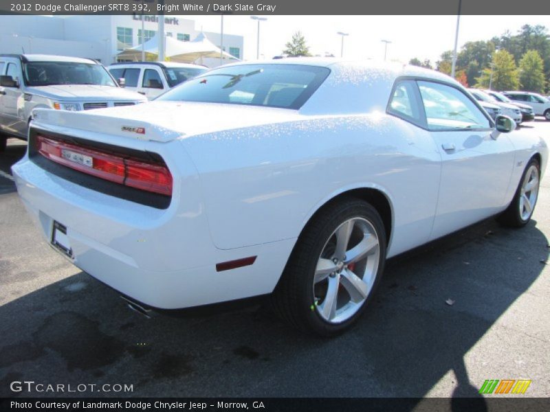 Bright White / Dark Slate Gray 2012 Dodge Challenger SRT8 392