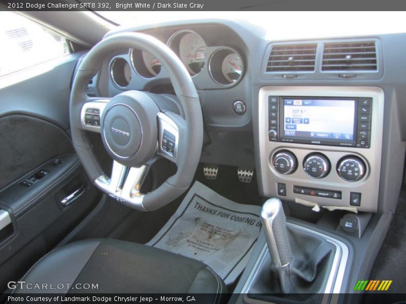 Bright White / Dark Slate Gray 2012 Dodge Challenger SRT8 392