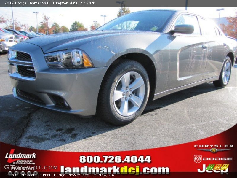 Tungsten Metallic / Black 2012 Dodge Charger SXT