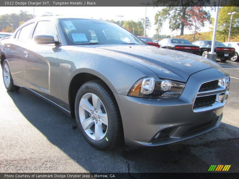 Tungsten Metallic / Black 2012 Dodge Charger SXT