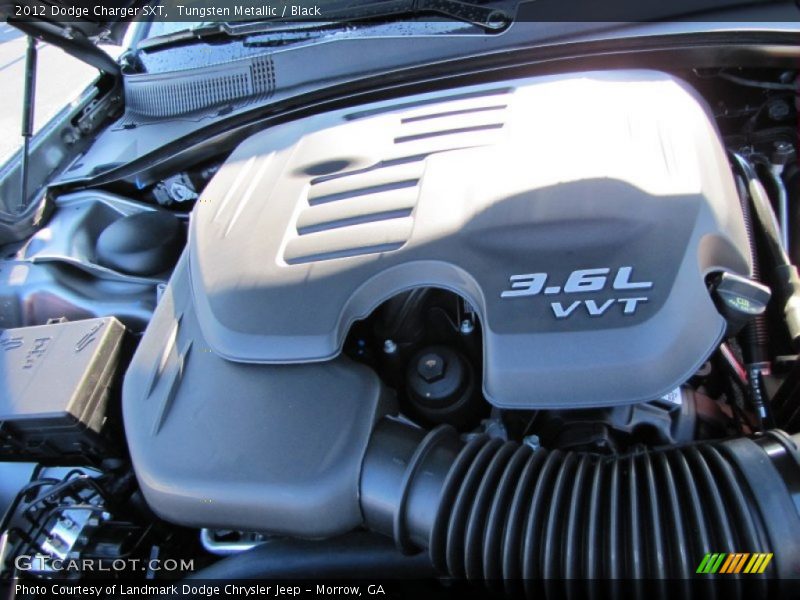 Tungsten Metallic / Black 2012 Dodge Charger SXT